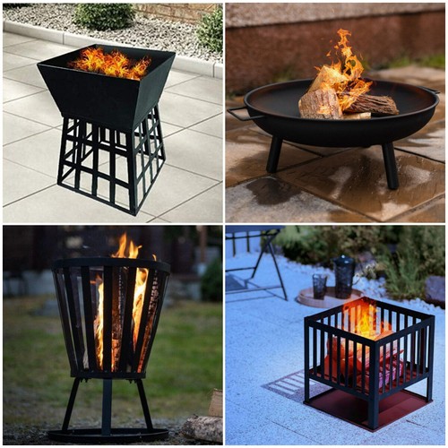 Garden fire basket pit - garden,