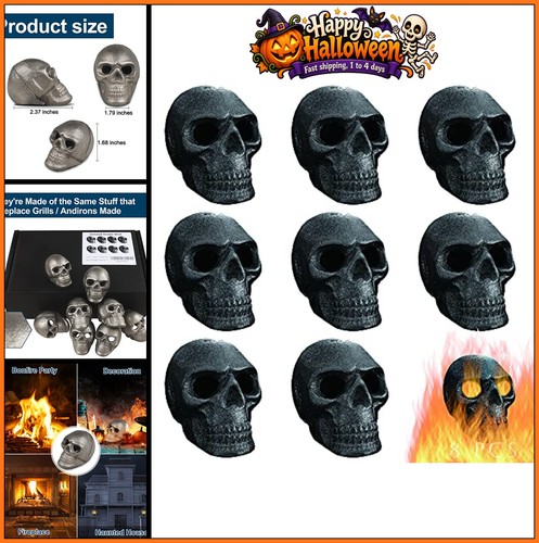 Imitated human skull fire - human,