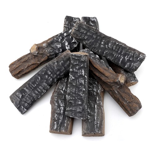 Small ceramic wood logs - 8,