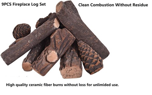 9pcs ceramic wood - 9pcs, set