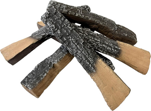 Ceramic gas fireplace logs - ceramic, logs,