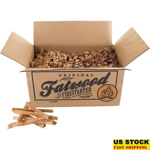 25lb fatwood fire - fire, starter
