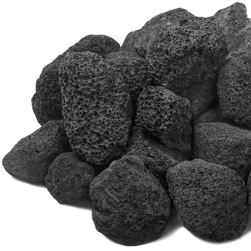 10lbs black lava rock - rock,, 2-4