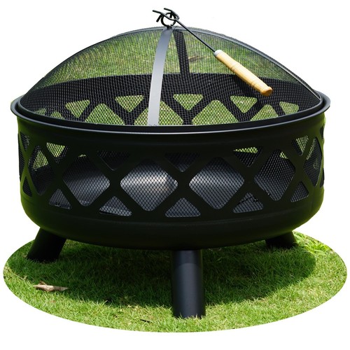 Large round fire - large, pit