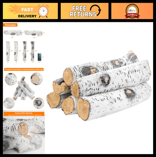 Piece ceramic white - 6-piece,