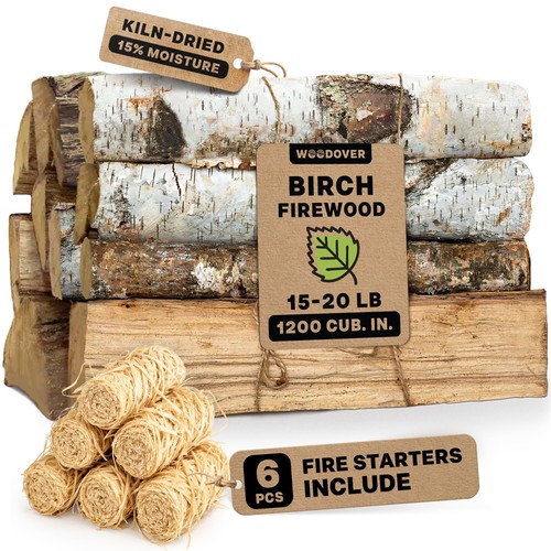 Birch firewood logs - logs, 15"