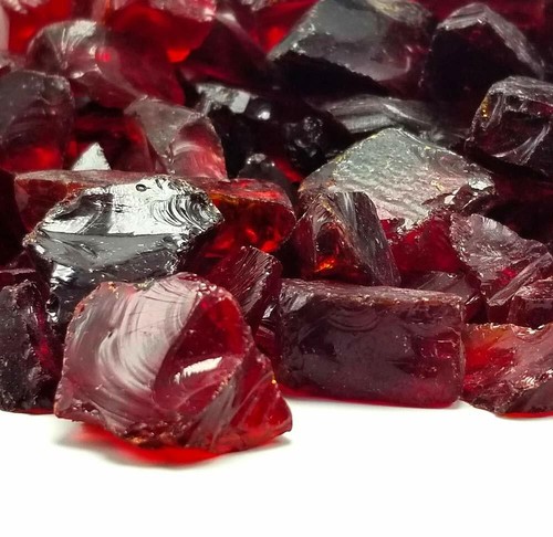 Ruby red 4 fire glass - -,
