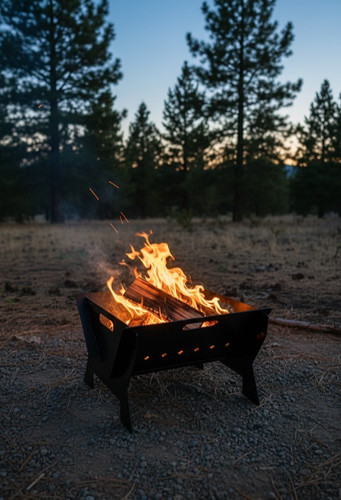 Camping fire pit - pit, portable