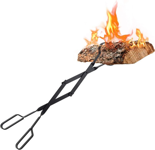 Log grabber fireplace tongs - grabber,