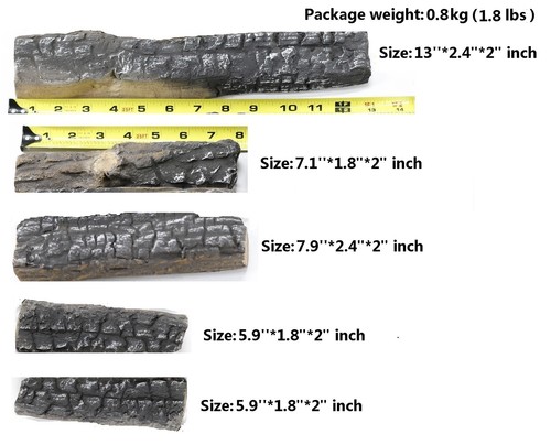 Pcs fireplace ceramic logs - pcs,