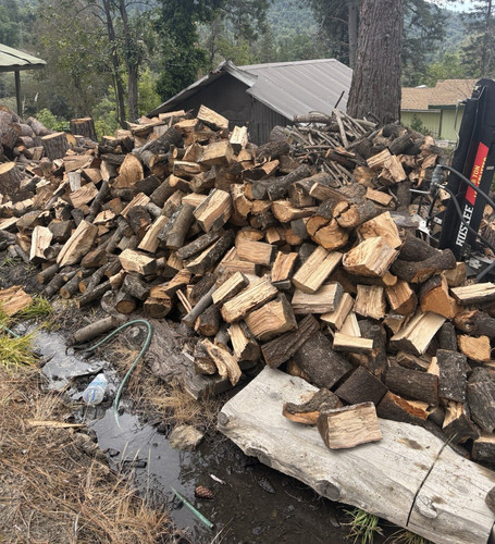 Split hardwood firewood logs - split,
