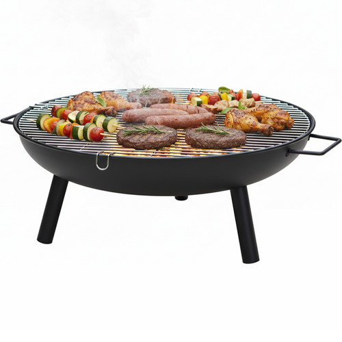 Round fire pit - pit, folding