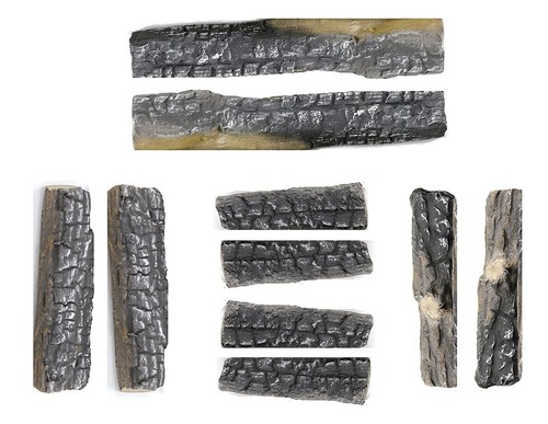 Hmleaf ceramic fireplace logs - fireplace,