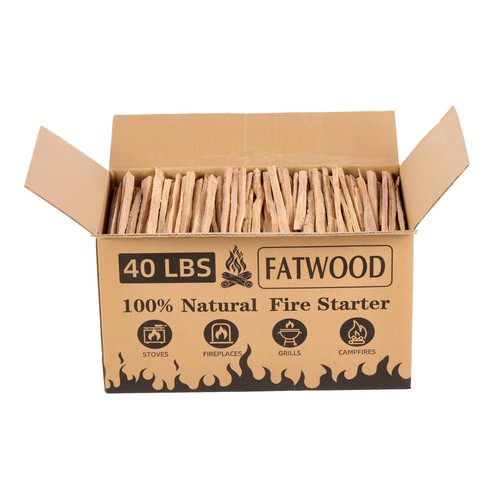 Fatwood fire starter - fire,