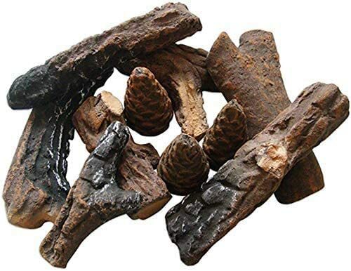 Pieces ceramic wood gas log - pieces,