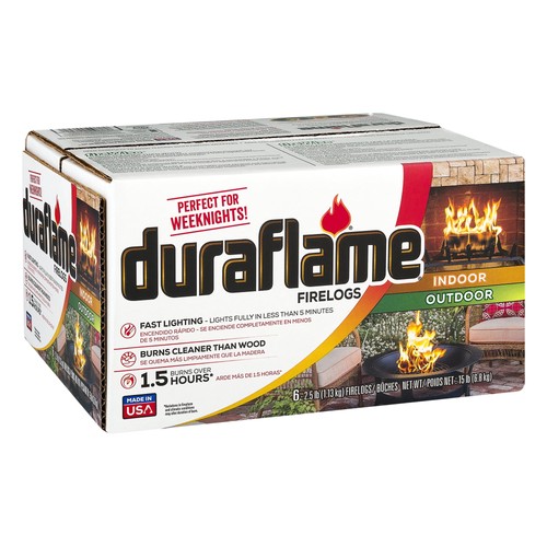 Pack firelogs 5 lb each - 6, 2.5