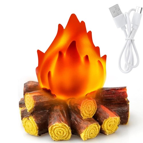 Fake campfire night light - fake,