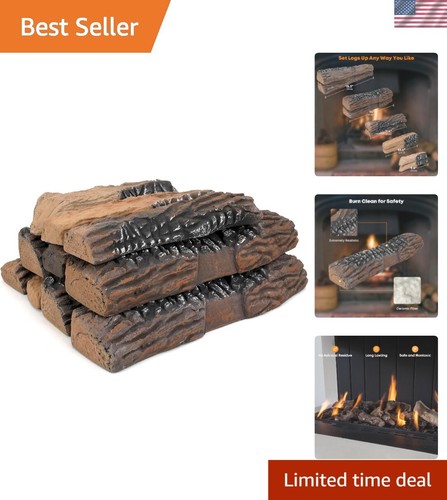 Lightweight ceramic gas logs - lightweight,