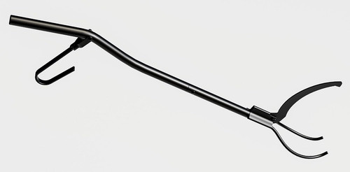 Fireplace log grabber - fireplace, steel